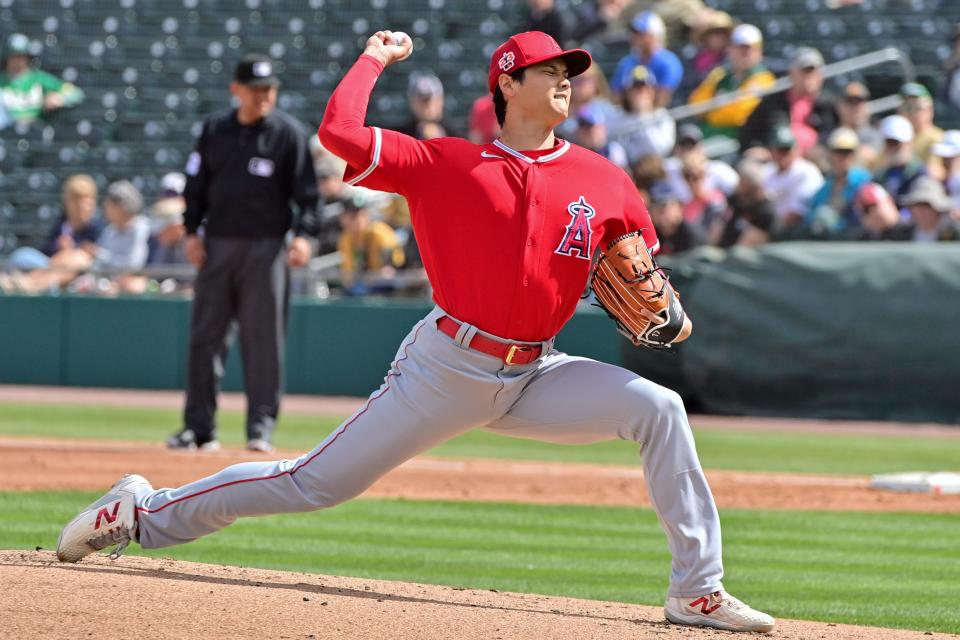 Angels ace/DH Shohei Ohtani went 15-9 with a 2.33 ERA on the mound last season, while totaling 34 home runs and 95 RBI as a hitter.