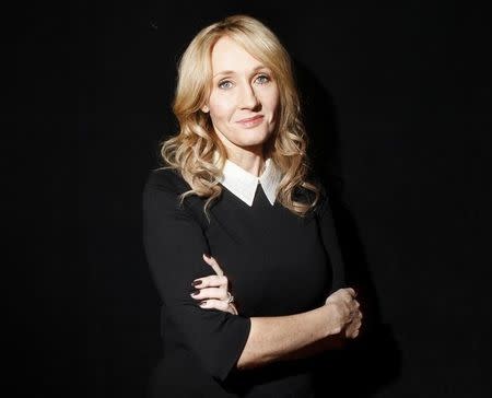 Author J.K. Rowling poses for a portrait while publicizing her adult fiction book "The Casual Vacancy" at Lincoln Center in New York October 16, 2012. REUTERS/Carlo Allegri/Files