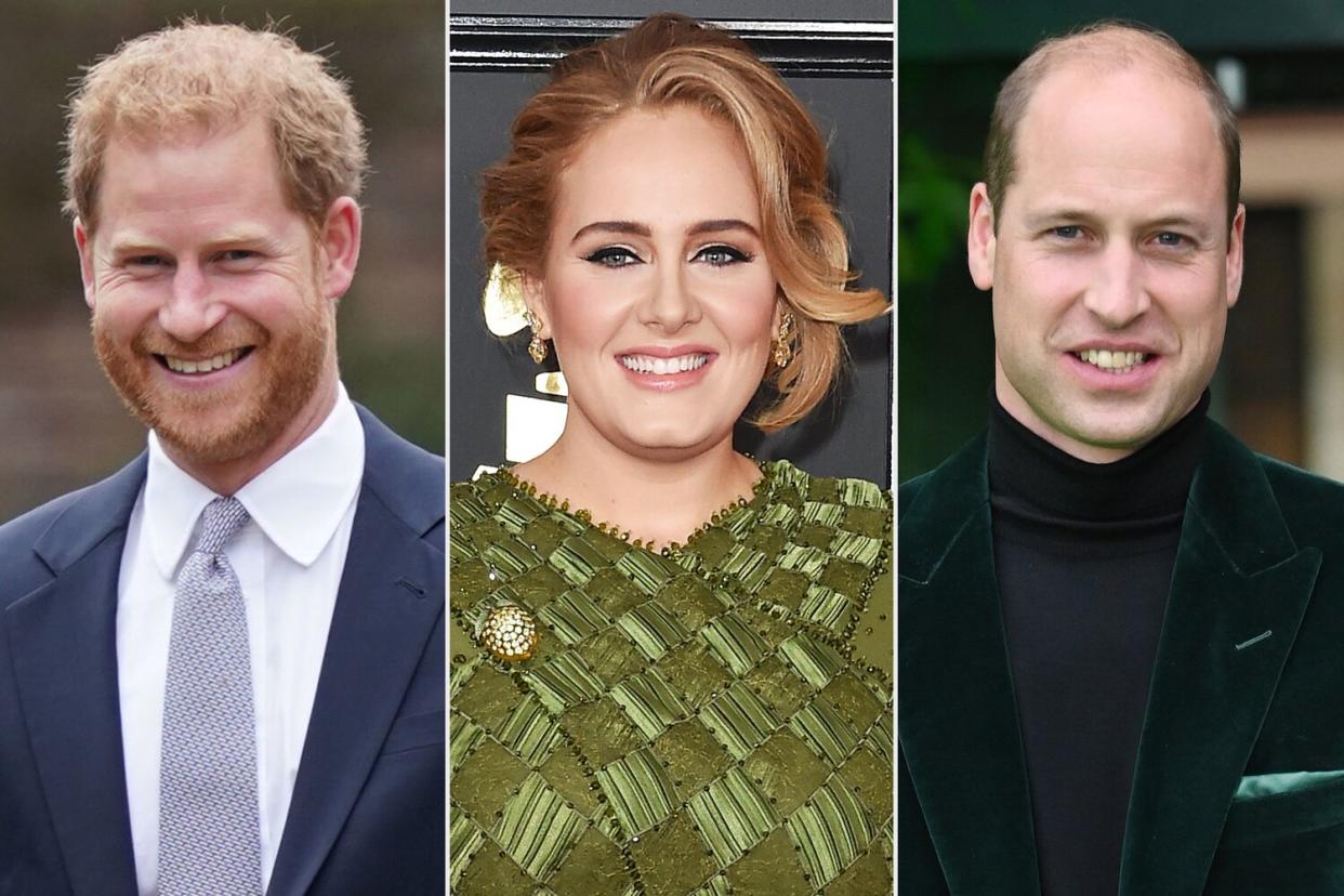 Prince Harry, Adele, Prince William