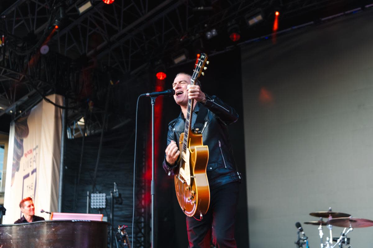 Legendary Canadian rocker Bryan Adams entertained crowds at the Piece Hall on Sunday <i>(Image: Piece Hall)</i>