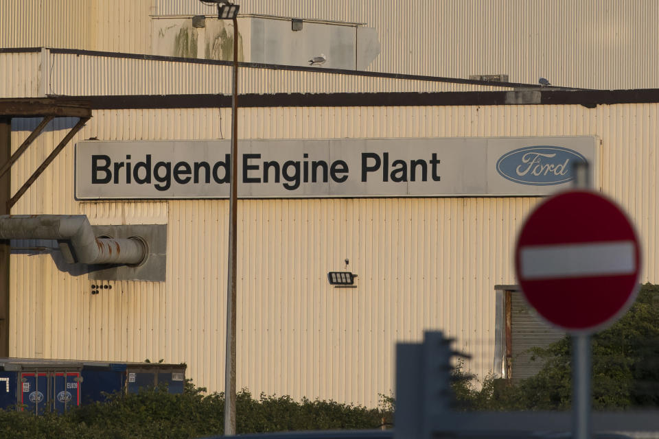 BRIDGEND, WALES - JUNE 05: A general view of the Bridgend Ford Engine plant on June 5, 2019 in Bridgend, Wales. Union sources have said the engine plant in Bridgend will close in September 2020. The British car industry is facing a series of difficulties including a fall in demand for diesel vehicles and a deteriorating sales trend in the Far East. (Photo by Matthew Horwood/Getty Images)