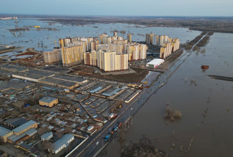 FILE PHOTO: Flooding in Orenburg region