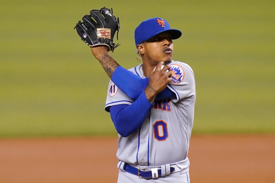 Mets pitcher Marcus Stroman gave up three earned runs in six innings against Arizona on Tuesday night.