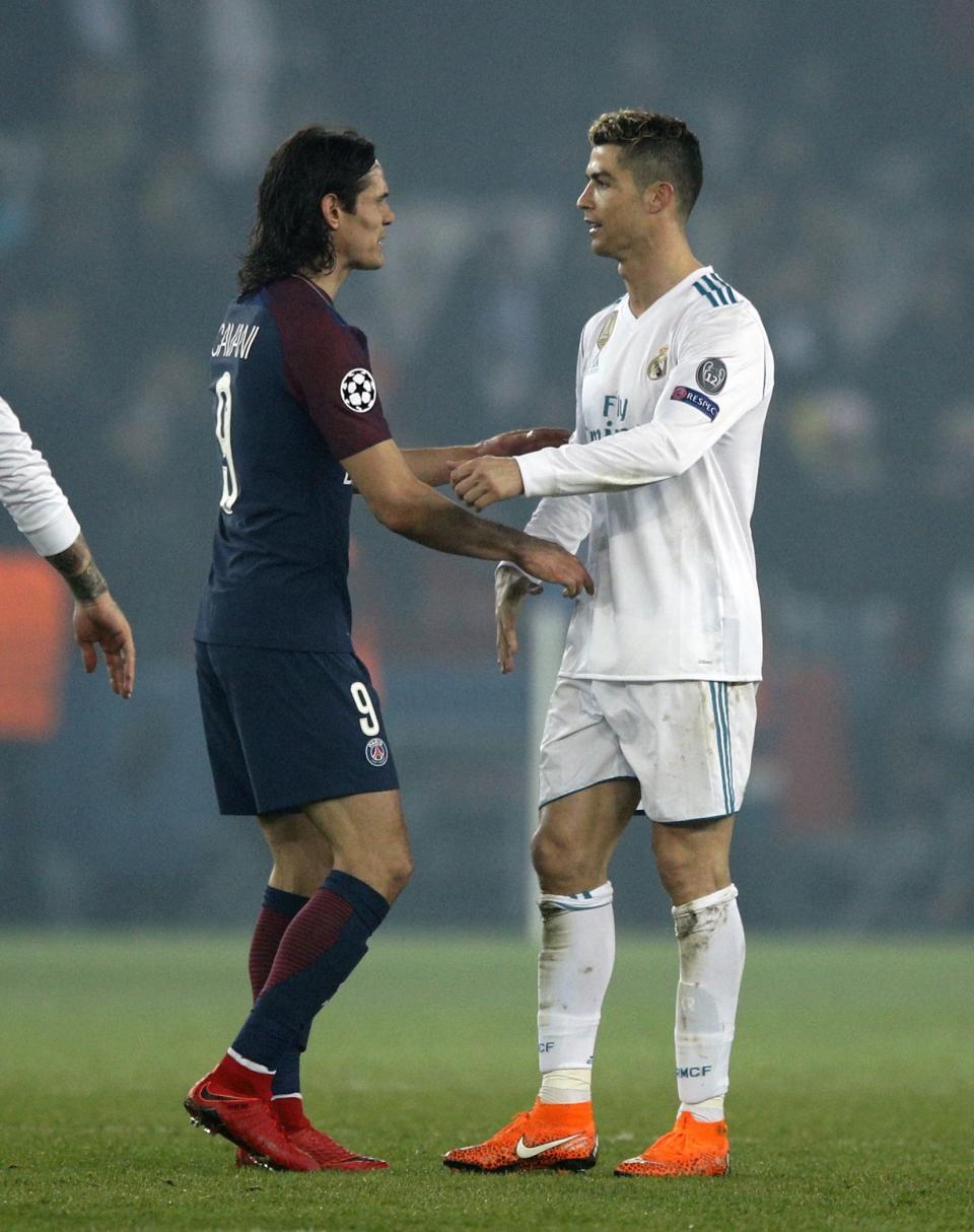 Edinson Cavani is seen as one of the potential replacements for Cristiano Ronaldo at Real Madrid