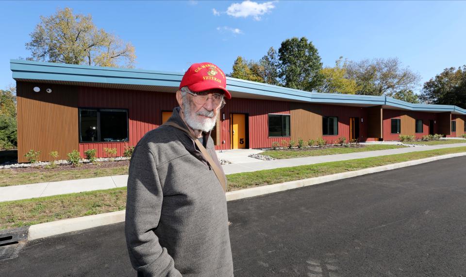 John Murphy, co-founder of Rockland Homes for Heroes in Tappan is pictured at the site, Oct. 11, 2023, where Phase II of his project is about to be opened. It's two tidy rows of apartments for veterans on the grounds of what was once Camp Shanks, a major debarkation point during World War II. More than 1.3 million Americans left for the war in Europe through Camp Shanks. Now it will be home to formerly homeless veterans.