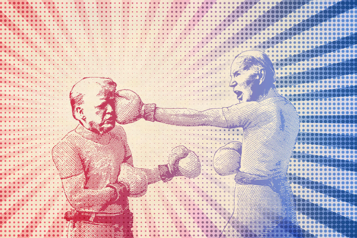 Donald Trump vs Joe Biden Photo illustration by Salon/Getty Images