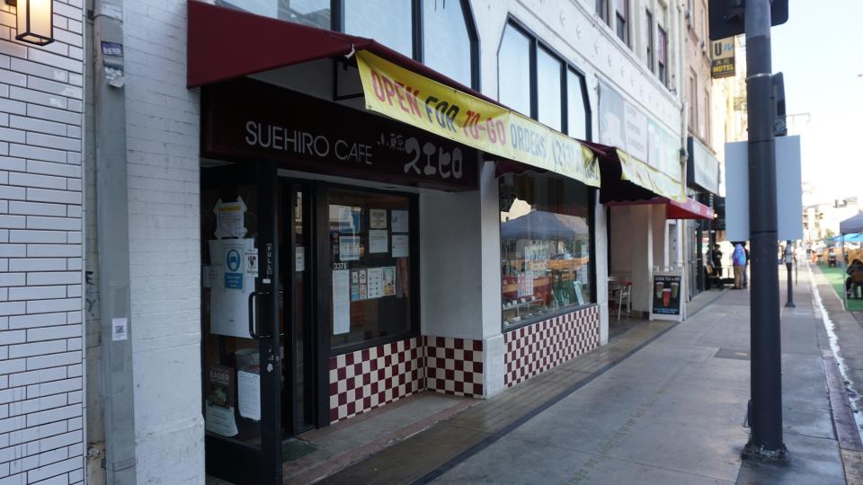 Until early 2024, Suehiro Cafe, was the oldest restaurant in Los Angeles' Little Tokyo district, having been opened by two sisters in 1972. The beloved community fixture closed its doors in January, driven out by rising rent costs. Little Tokyo is among the National Trust for Historic Preservation's 2024 list of most endangered sites, a compilation that has often served to galvanize public support to save such places.