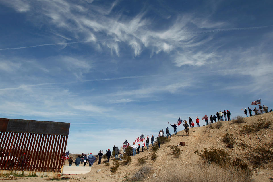 The protest comes ahead of President Donald Trump's planned visit Monday to nearby El Paso. (Photo: Reuters)