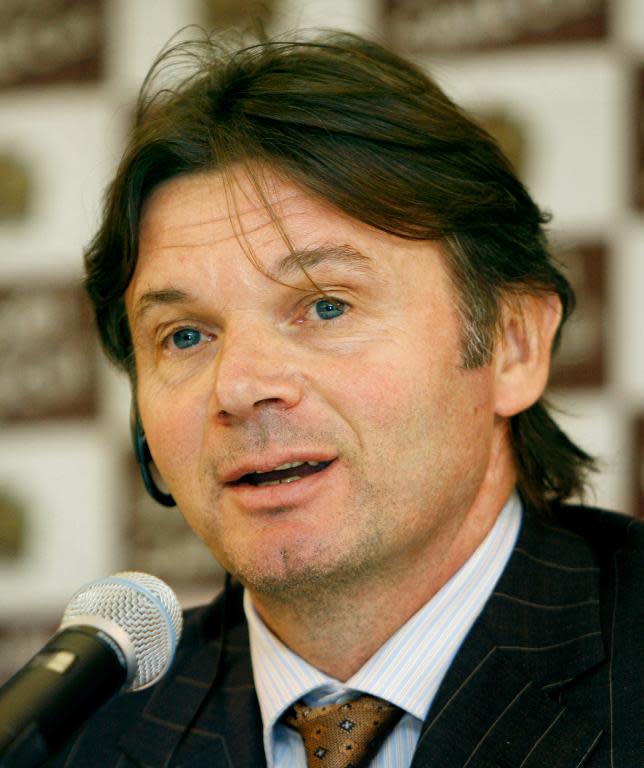 Former head coach of Japan's football national team, Philippe Troussier, pictured during a press conference in Tokyo, on December 20, 2007