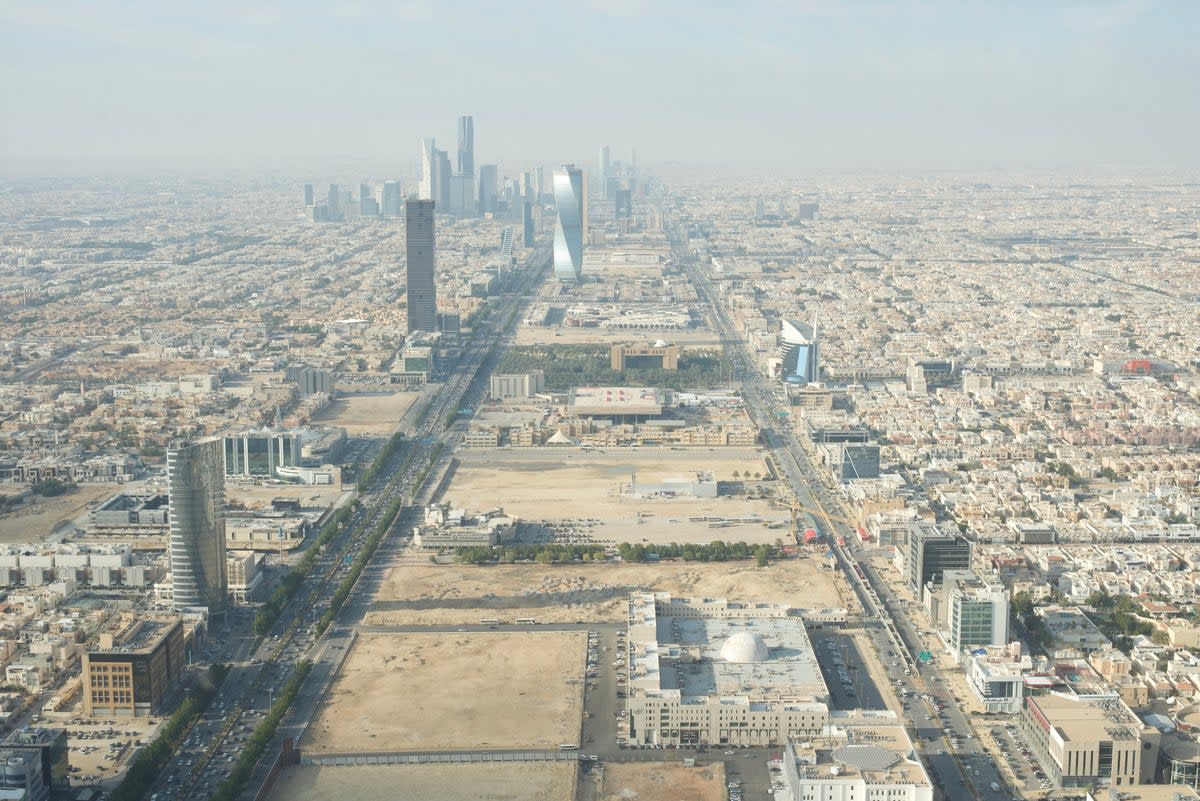 Views from the Kingdom Tower skybridge in Riyadh (Campbell Price)