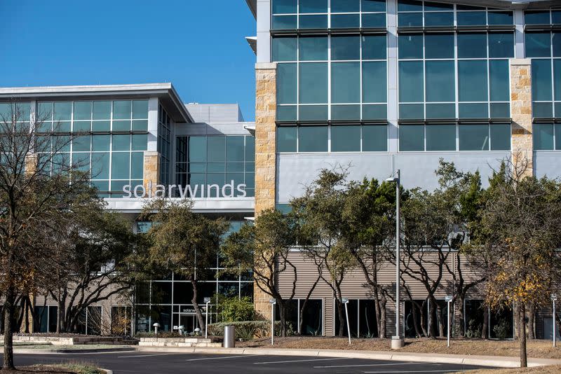 Exterior view of SolarWinds headquarters in Austin