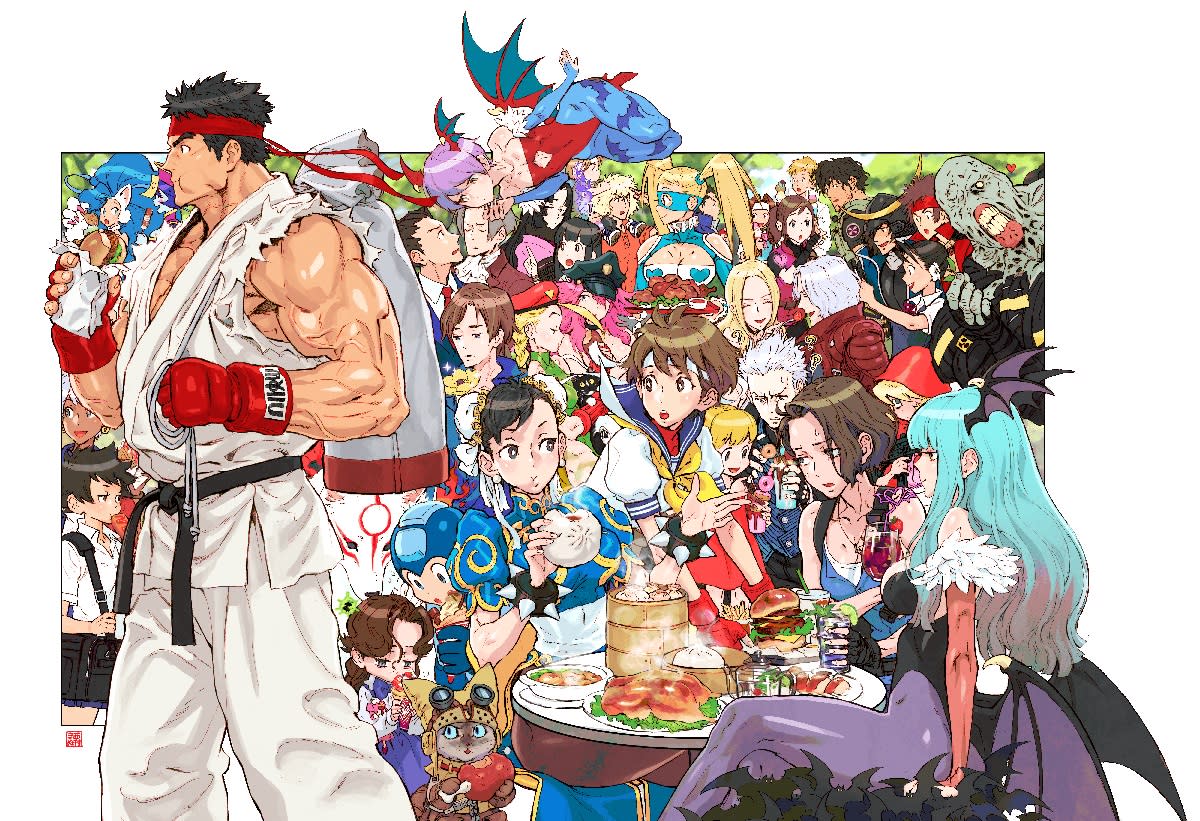  Capcom 40th Anniversary key art 