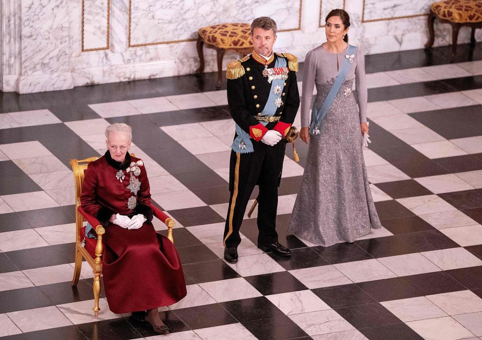 Königin Margrethe II. von Dänemark, Kronprinz Frederik von Dänemark und Kronprinzessin Mary von Dänemark