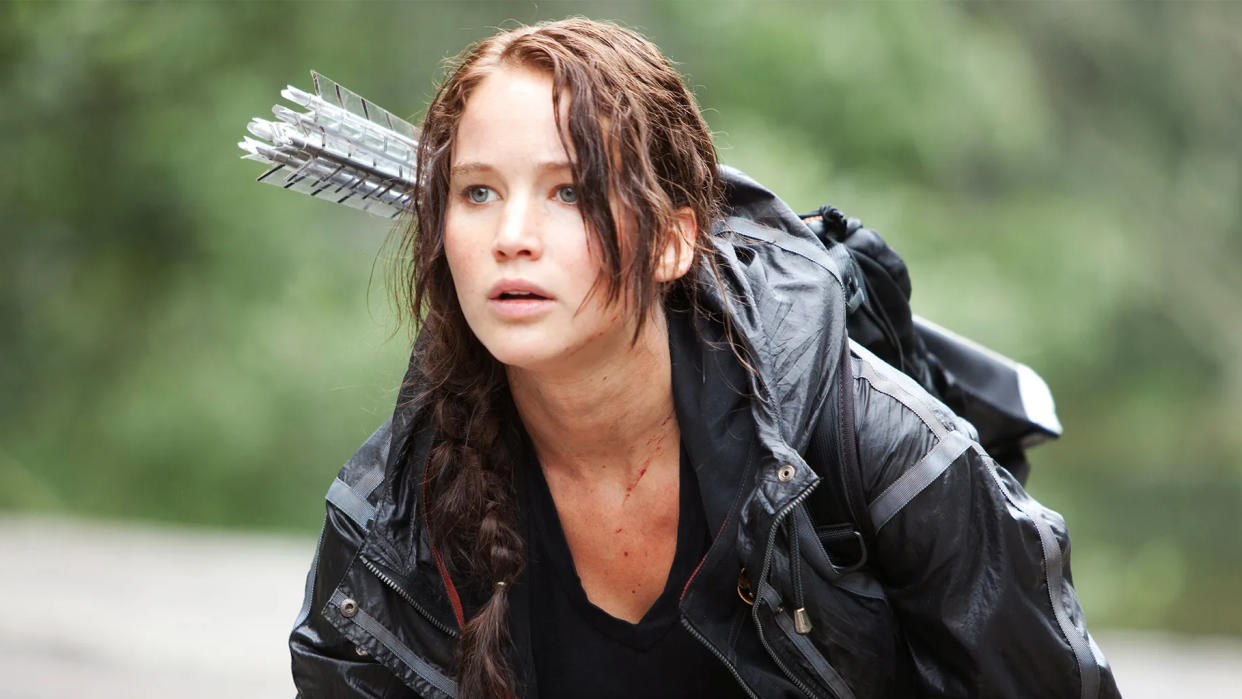  Jennifer Lawrence in The Hunger Games. 
