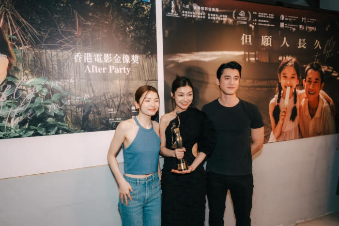 Wu, seen here with co-star Yoyo Tse and director Sasha Chuk