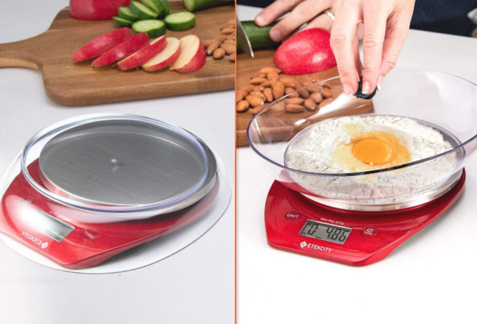 The Etekcity Digital Kitchen Scale is available on Amazon. 