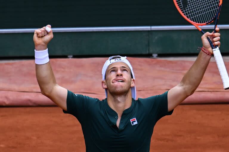 La emoción de Diego Schwartzman al derrotar a Lukas Neumayer en la primera rueda de la qualy de Roland Garros