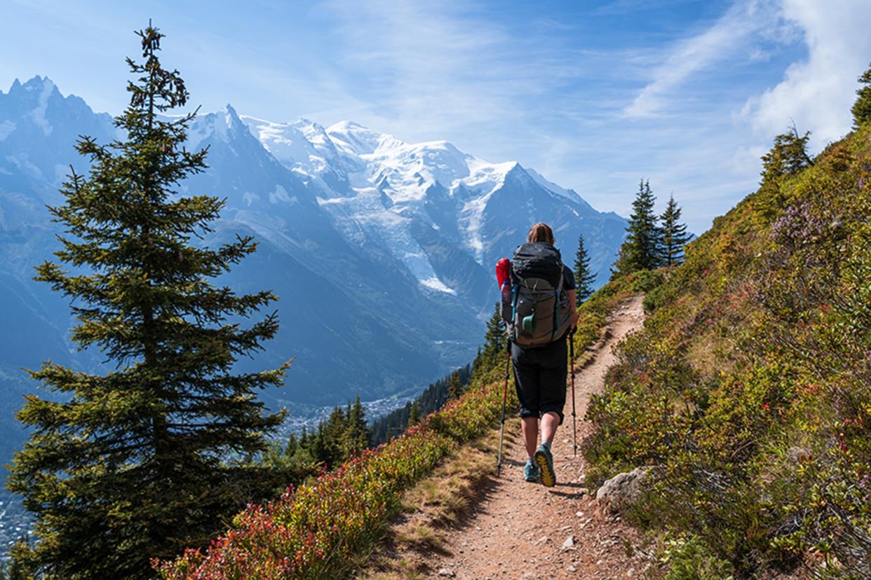 The 103-mile Tour du Mont Blanc is a circular trail, tracing the base of Europe's tallest mountain, Mont Blanc.