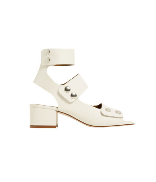 Put aside your Birkenstocks and opt for a mod-style sandal for spring. 