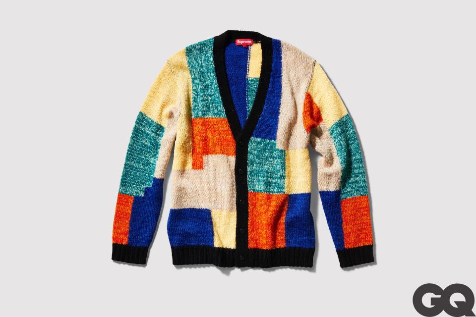 Patchwork mohair cardigan, spring- summer 2019.