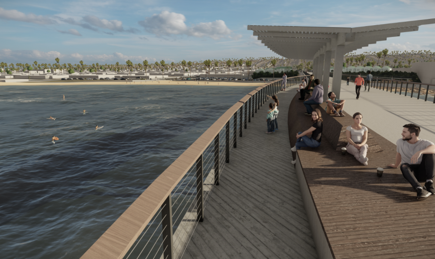 Sneak peek of the new Ocean Beach Pier design.