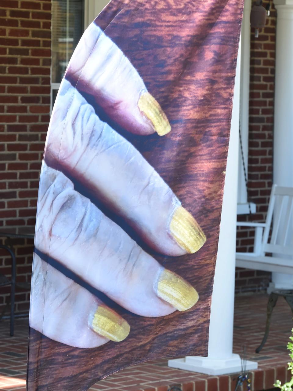 Hsini Des's "My Mother's Fingers" is on display at 124 Thornrose Avenue as part of Staunton Outside Arts' 2023 Terrain Biennial.