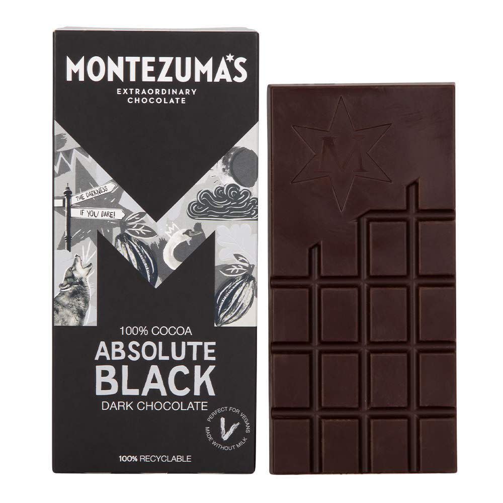 Montezuma's Absolute Black Dark Chocolate with Cocoa Nibs