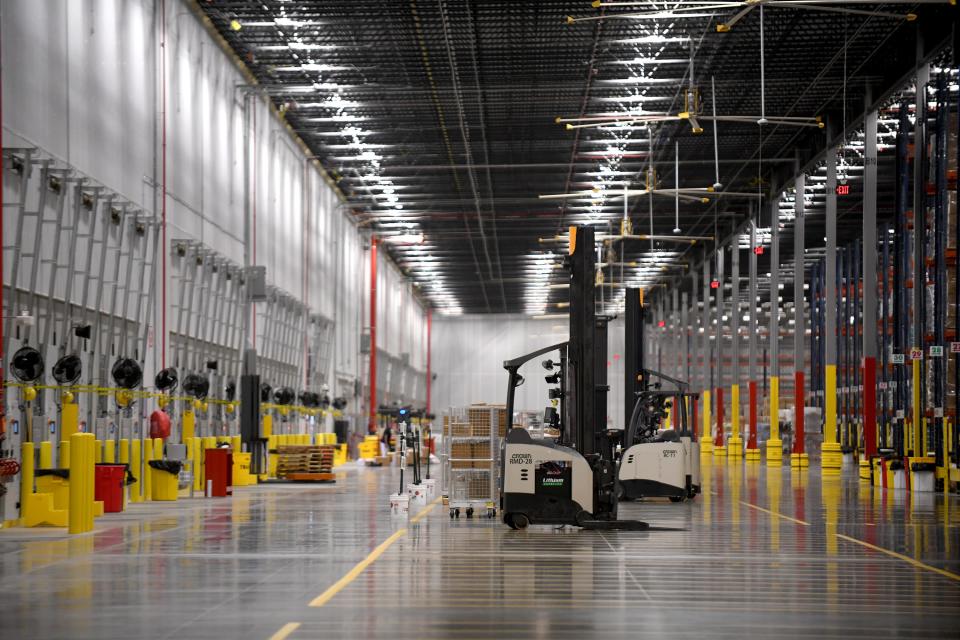 A massive truck bay is part of the new Tractor Supply Co. distribution center in Navarre.