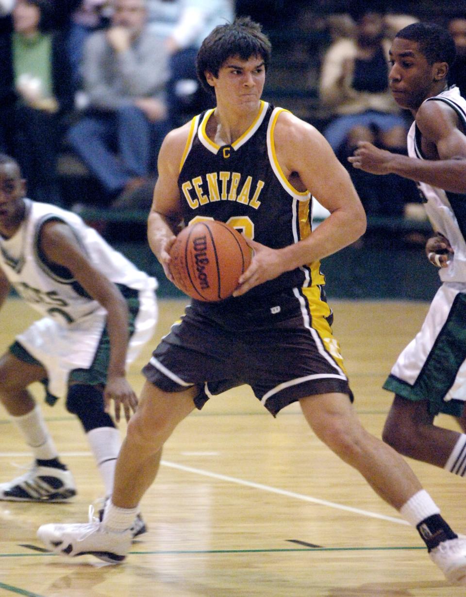 Central's Preston Mattingly during a game against North on Feb. 3, 2006.