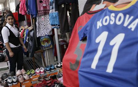 Leonarda Dibrani shops in the town of Mitrovica in Kosovo October 19, 2013. REUTERS/Hazir Reka