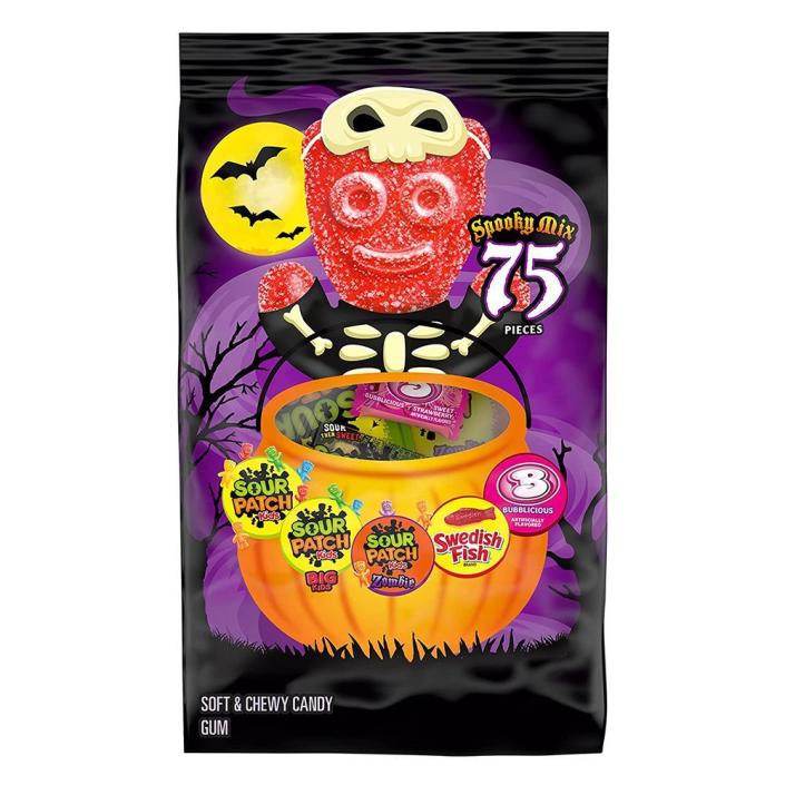 <p><strong>Sour Patch</strong></p><p>amazon.com</p><p><strong>$10.08</strong></p><p>Can you believe they have Sour Patch Kids in the shape of zombies?! If your family loves all things sour, try out Sour Patch's spooky mix which includes Sour Patch Kids, Swedish Fish, Bubblicious, and Sour Patch Kids Zombies.</p>