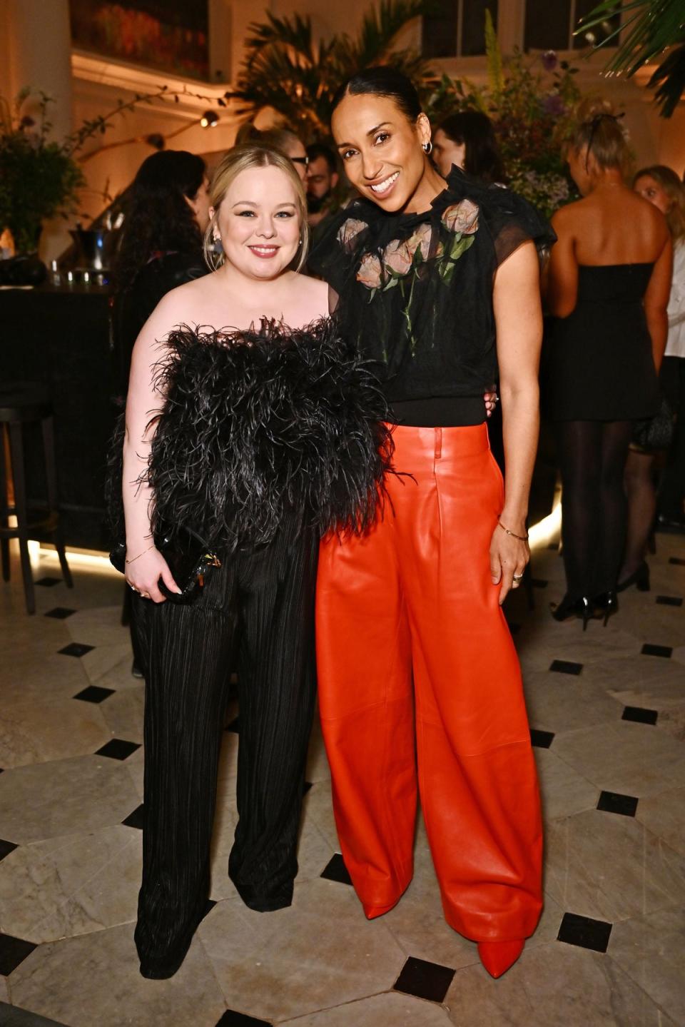 Nicola Coughlan and Chioma Nnadi attend the launch of Chioma Nnadi's first issue of British Vogue (Dave Benett)