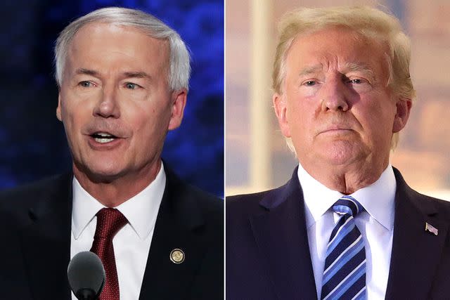 Alex Wong/Getty; Win McNamee/Getty Asa Hutchinson, Donald Trump