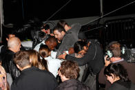 NEW YORK, NY - OCTOBER 08: David Blaine attends the "Electrified: 1 Million Volts Always On" stunt finale at Pier 54 on October 8, 2012 in New York City. (Photo by Laura Cavanaugh/Getty Images)