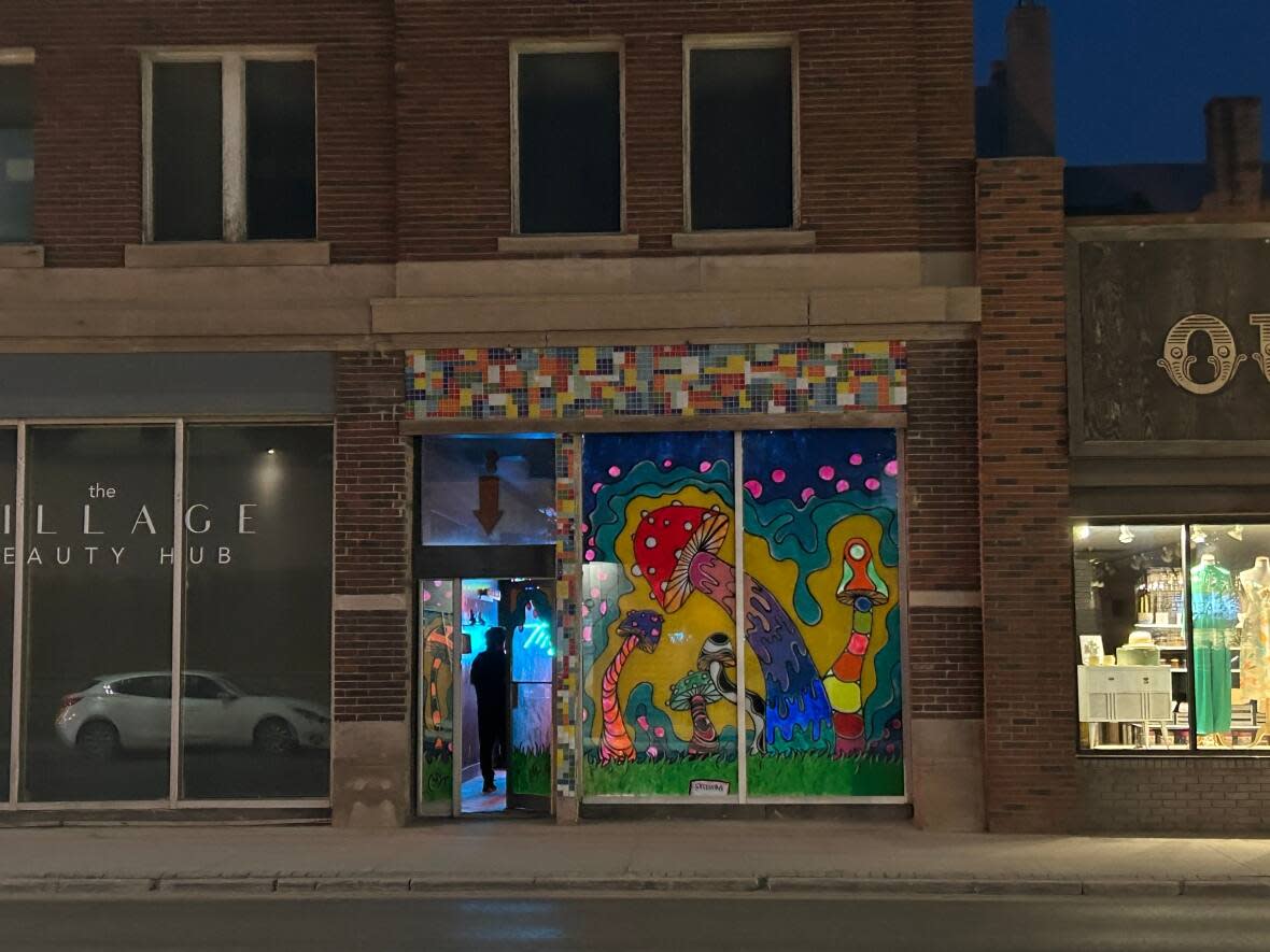 Magic Mush, which bills itself as Winnipeg's first psilocybin dispensary opened on Osborne Street on May 13. (Josh Crabb/CBC - image credit)