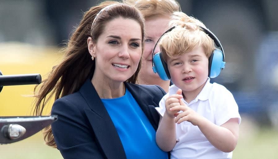 The Duchess of Cambridge and Prince George. Photo: Getty Images.