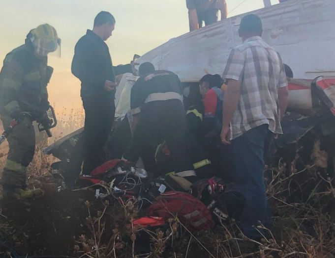 South Africa plane crash near Pretoria leaves one dead and at least 18 injured