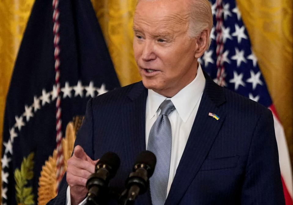 President Joe Biden delivers remarks to U.S. governors attending the National Governors Association winter meeting.