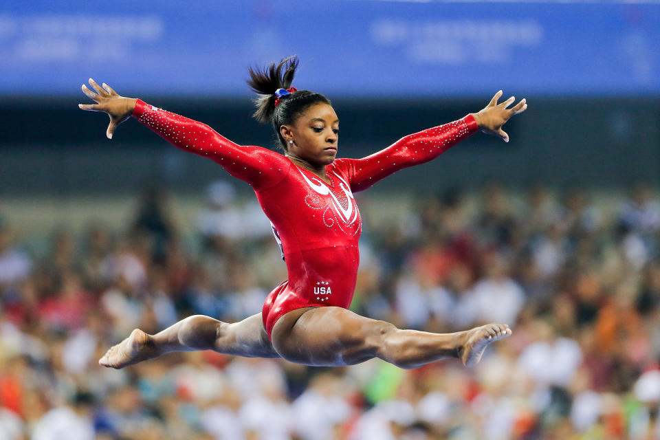 Simone Biles remains the biggest name in USA Gymnastics, and less than 24 hours after the organization hired a new CEO, Biles has a problem with her. (Getty)