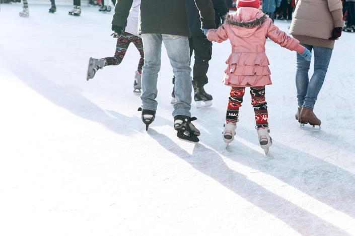 The whole family can enjoy ice skating at one of the area's ice rinks.