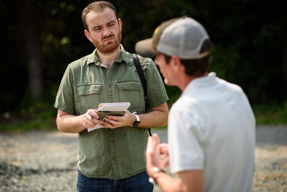 Observer food and dining reporter Jacob Pucci speaks with Pik N Pig owner Ashley Sheppard in July 2021.