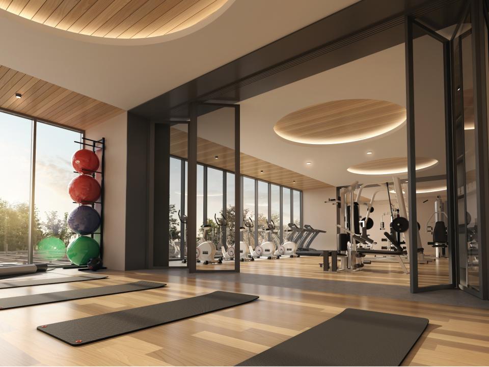 <em>©Radium Development</em> | The gym at <em>R Suites Chancery Residences</em>