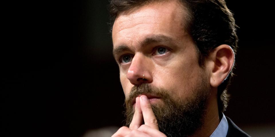 Twitter CEO Jack Dorsey testifies before the Senate Intelligence Committee hearing on 'Foreign Influence Operations and Their Use of Social Media Platforms' on Capitol Hill, Wednesday, Sept. 5, 2018, in Washington. (AP Photo/Jose Luis Magana)