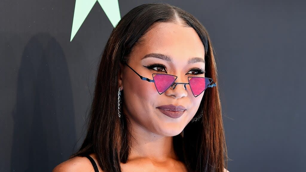 Actress and new mother Parker McKenna Posey attends the 2019 BET Awards at Microsoft Theater in June 2019 in Los Angeles, California. (Photo by Paras Griffin/Getty Images)