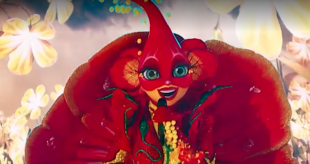 Hibiscus wilts after one performance on 'The Masked Singer' Season 10. (Fox)