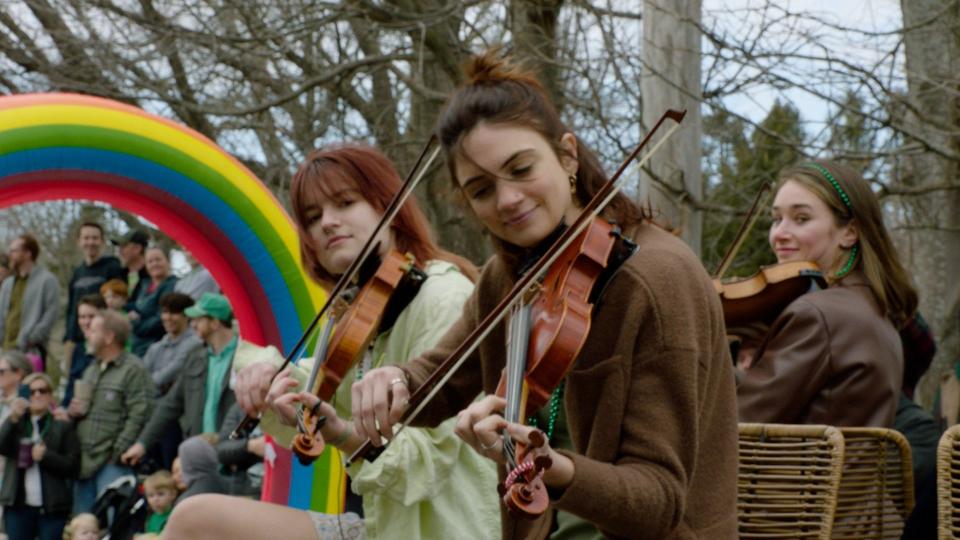 Scottish Fish, a Boston-based Celtic quartet, will return to "The World's Shortest St. Paddy's Day Parade" in Adamsville this year, playing at the post-parade fundraiser. The event will raise funds for food banks in Little Compton, Tiverton, Westport and Fall River.