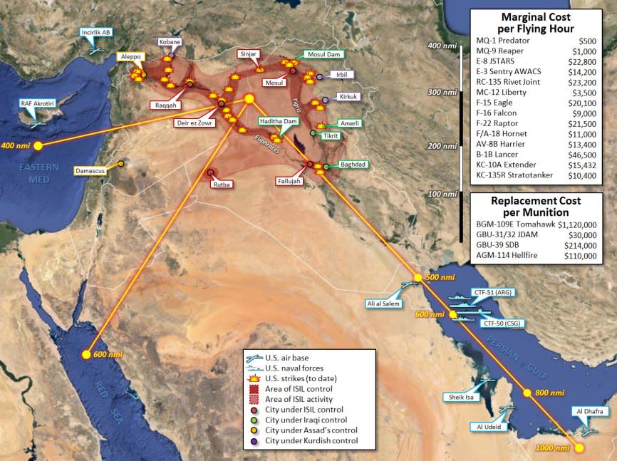 Syria Iraq air map