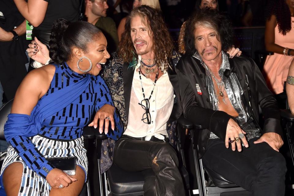 Tiffany Haddish, Steven Tyler and Joe Perry