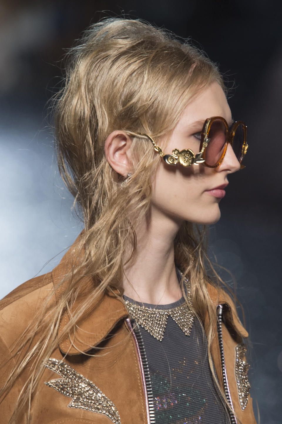 <p><i>’70s-style oversized statement sunglasses from the SS18 Coach collection. (Photo: ImaxTree) </i></p>