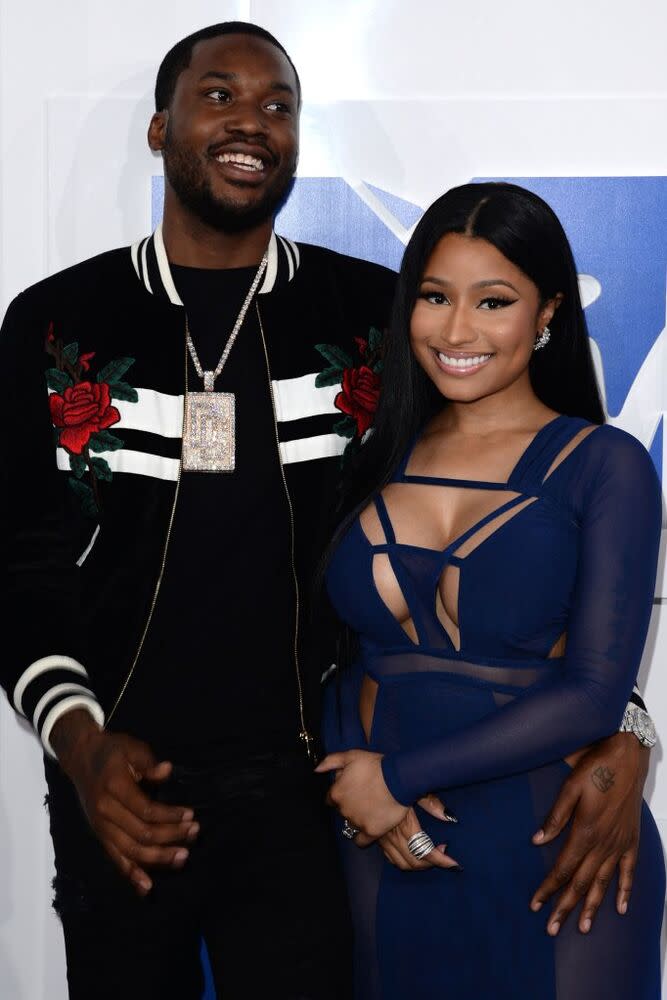 Meek Mill and Nicki Minaj | Anthony Harvey/Getty Images